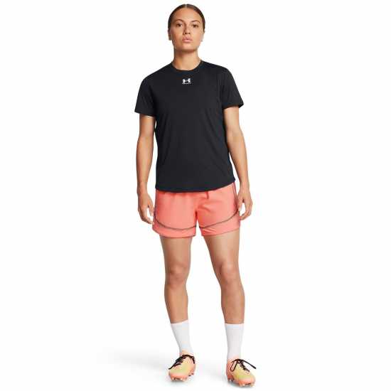 Under Armour Дамски Шорти Challenger Pro Shorts Womens Оранжево пламък Дамски къси панталони