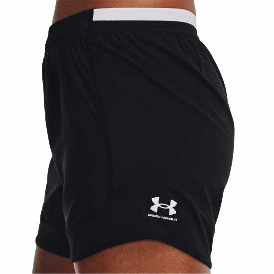 Under Armour Дамски Шорти Challenger Pro Shorts Womens Черно Бяло Дамски къси панталони