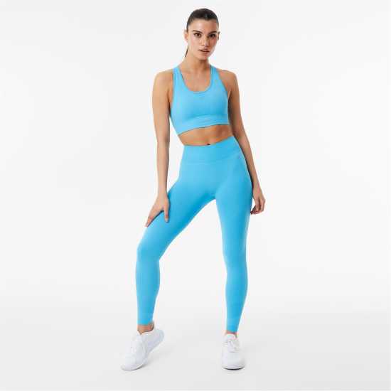 Usa Pro Безшевен Клин High Rise Seamless Leggings Aqua Дамски клинове за фитнес