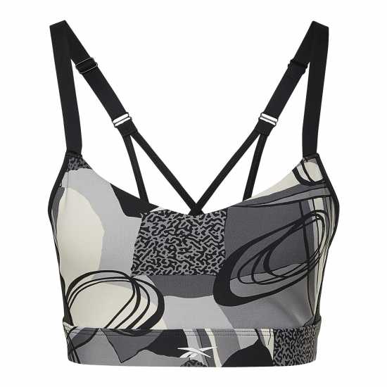 Reebok Дамски Спортен Сутиен С Тънки Презрамки Lux Perform Graphic Strappy Bra Womens Medium Impact Sports  Спортни сутиени