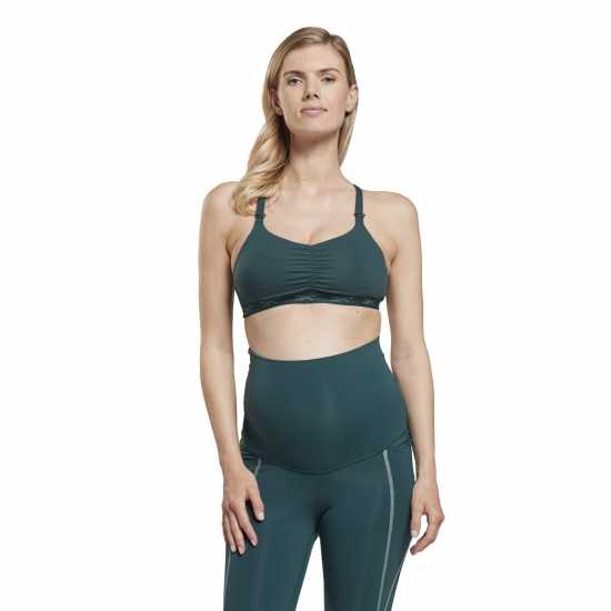 Reebok Nursing Sports Bra Womens Medium Impact Зелен Спортни сутиени