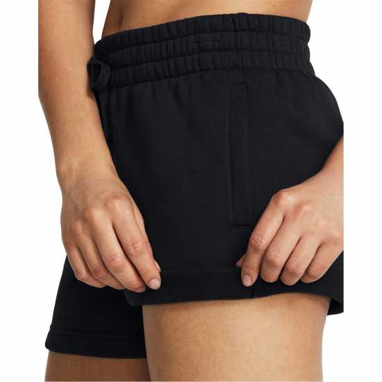 Under Armour Fleece Short Черно/бяло Дамски клинове за фитнес