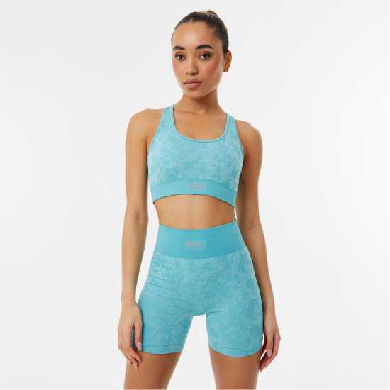 Дамски Шорти Everlast Seamless Shorts Womens Аква Каму Дамски клинове за фитнес