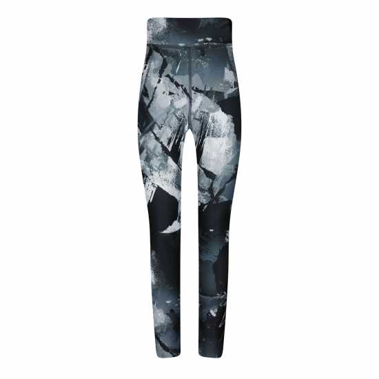 Reebok Lux Allover Print Bold Leggings Womens Gym Legging  