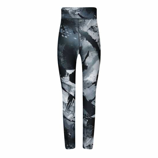 Reebok Lux Allover Print Bold Leggings Womens Gym Legging  