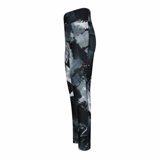 Reebok Lux Allover Print Bold Leggings Womens Gym Legging  