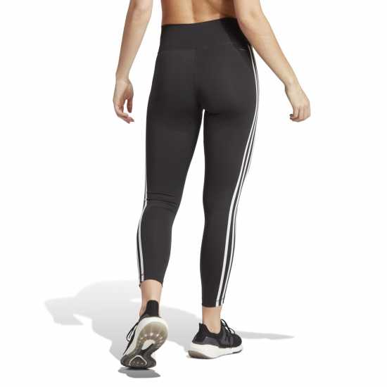 Adidas Techfit 3-Stripes 7/8 Leggings Черно/Бяло Дамски клинове за фитнес