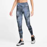 Nike One High-Rise Tights Womens АОП Морско синьо 