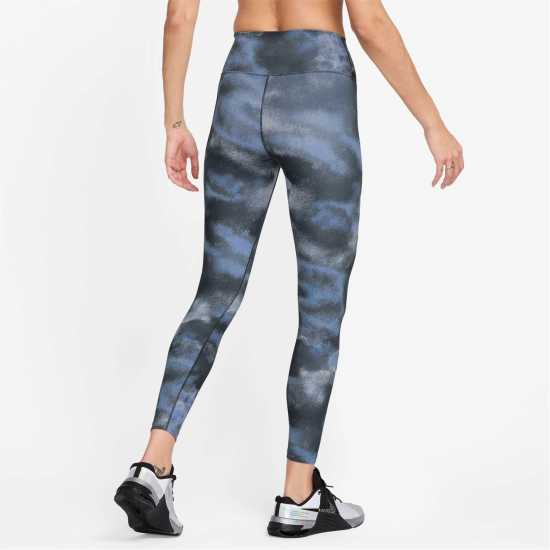 Nike One High-Rise Tights Womens АОП Морско синьо 