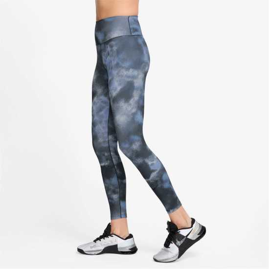 Nike One High-Rise Tights Womens АОП Морско синьо 