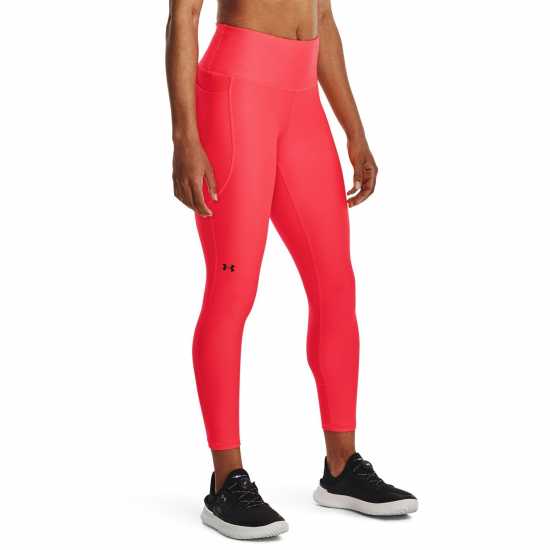 Under Armour Armour Heat Gear Hi Ankle Leggings Червено Дамски клинове за фитнес