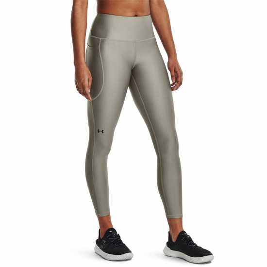 Under Armour Armour Heat Gear Hi Ankle Leggings Зелено Дамски клинове за фитнес