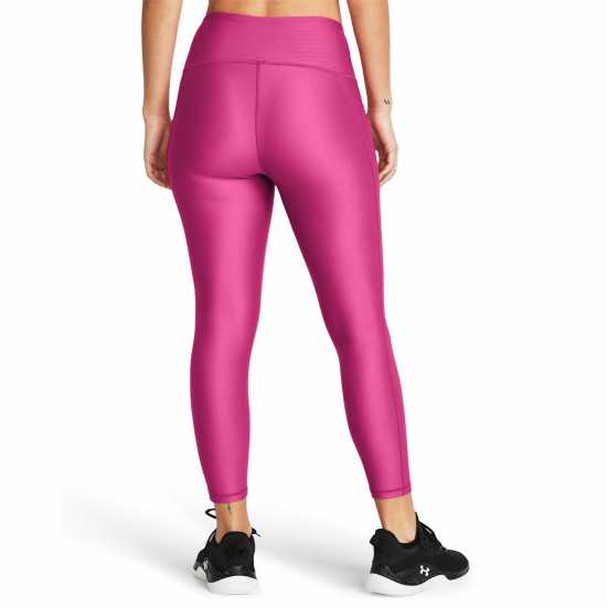 Under Armour Armour Heat Gear Hi Ankle Leggings Астро розово/черно Дамски клинове за фитнес