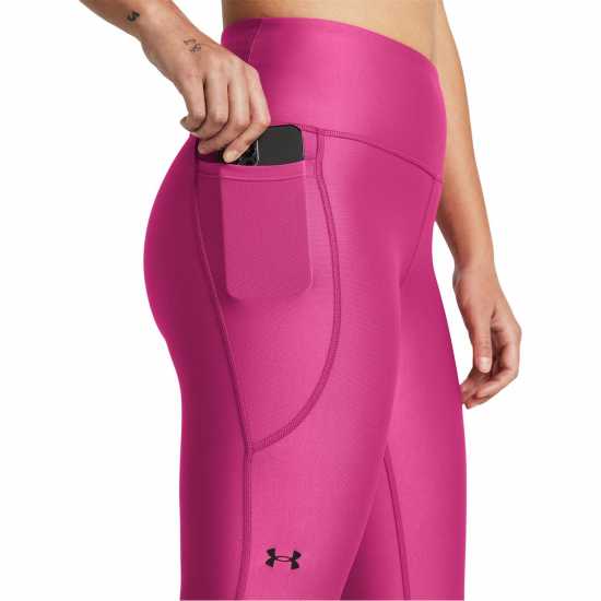 Under Armour Armour Heat Gear Hi Ankle Leggings Астро розово/черно Дамски клинове за фитнес