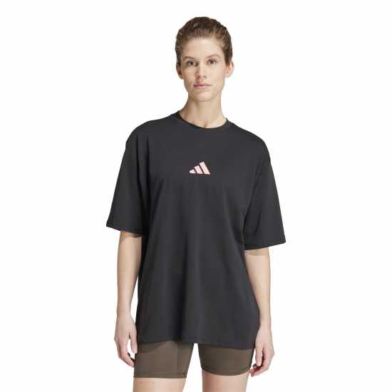 Adidas Strength Graphic T-Shirt Womens Черно Атлетика