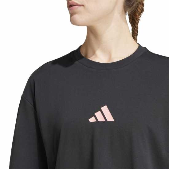 Adidas Strength Graphic T-Shirt Womens Черно Атлетика