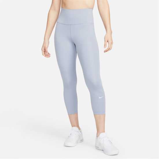 Nike One Cropped Tights Womens Индиго Мъгла Дамски клинове за фитнес