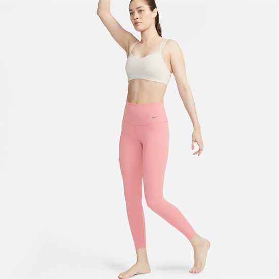 Nike Dri-FIT Zenvy Women's Gentle-Support High-Waisted 7/8 Leggings Red Stardust Дамски клинове за фитнес