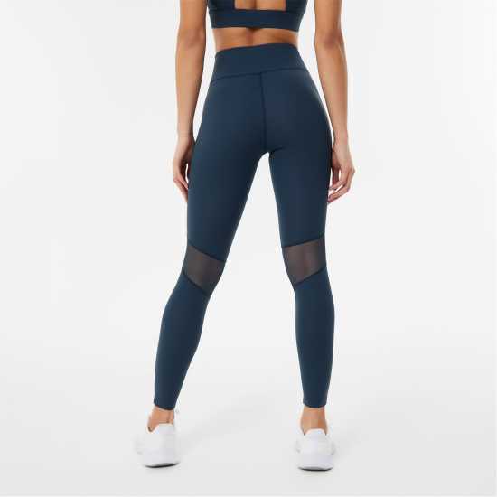 Everlast Contour Panel Leggings Womens Полунощна мрежа Дамски клинове за фитнес