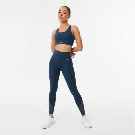 Everlast Contour Panel Leggings Womens Полунощна мрежа Дамски клинове за фитнес