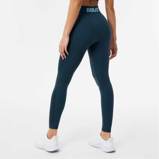 Everlast Seamless Logo Leggings Womens Полунощно синьо Дамски клинове за фитнес