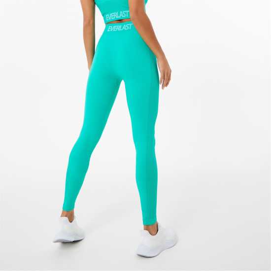 Everlast Seamless Logo Leggings Womens Ярко зелено Дамски клинове за фитнес