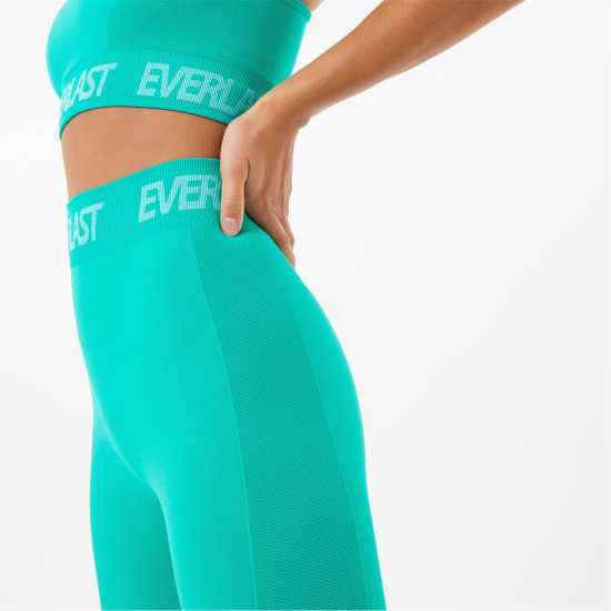 Everlast Seamless Logo Leggings Womens Ярко зелено Дамски клинове за фитнес