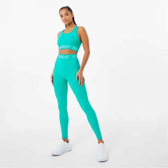 Everlast Seamless Logo Leggings Womens Ярко зелено Дамски клинове за фитнес