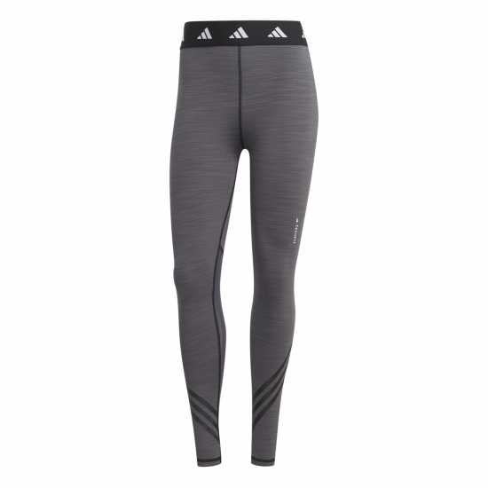 Adidas Techfit 3S 7/8 Tights Womens Тъмно сива кожа Дамски клинове за фитнес