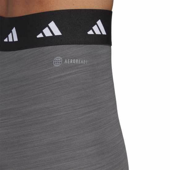 Adidas Techfit 3S 7/8 Tights Womens Тъмно сива кожа Дамски клинове за фитнес