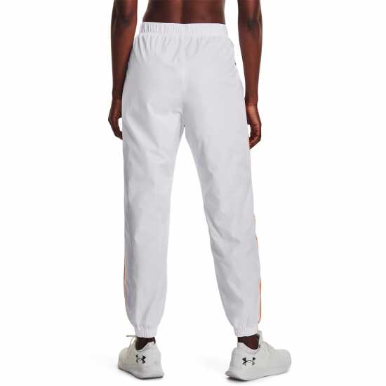 Under Armour Womens Rush Woven Pants Wht/Org Дамски клинове за фитнес