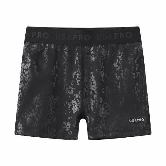 Usa Pro Къси Панталони Момичета 3 Inch Training Shorts Junior Girls Animal Детски къси панталони