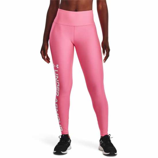 Under Armour Branded Fitness Leggings Womens Розово Дамски клинове за фитнес