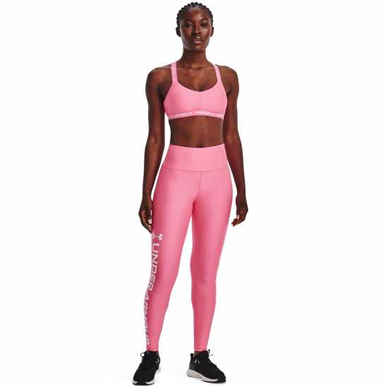 Under Armour Branded Fitness Leggings Womens Розово Дамски клинове за фитнес