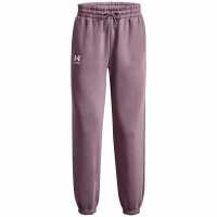 Under Armour Armour Essential Fleece Joggers Tracksuit Bottom Womens Лилаво Дамски клинове за фитнес