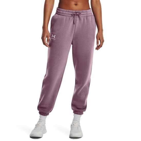 Under Armour Armour Essential Fleece Joggers Tracksuit Bottom Womens Лилаво Дамски клинове за фитнес