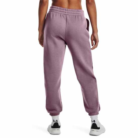 Under Armour Armour Essential Fleece Joggers Tracksuit Bottom Womens Лилаво Дамски клинове за фитнес