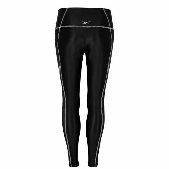 Reebok Studio Shiny Mesh Leggings Womens Gym Legging  Дамски клинове за фитнес