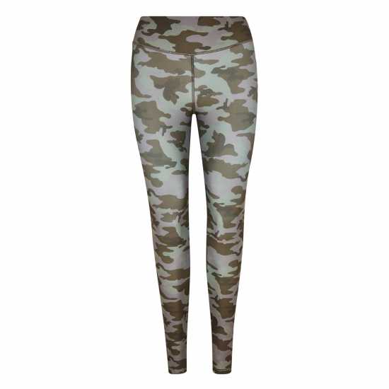 Reebok Lux Bold Camo Print Leggings Womens Gym Legging  Дамски клинове за фитнес