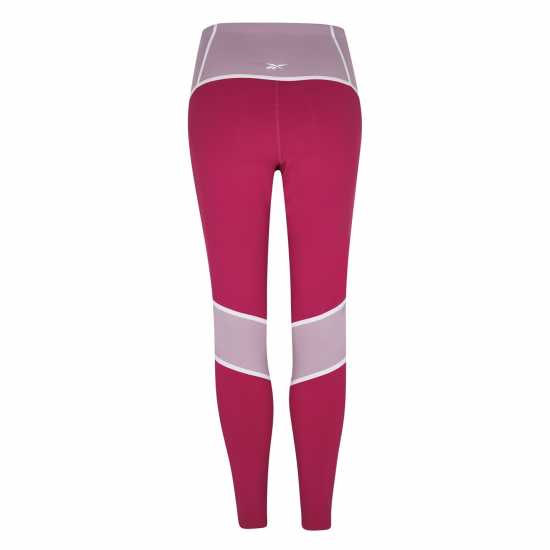 Reebok Lux High-Waisted Colorblock Leggings Womens Gym Legging Син Дамски клинове за фитнес