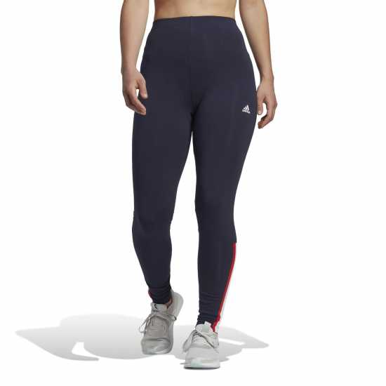 Adidas Essentials Pinstripe Block Gym Leggings Womens  Дамски клинове за фитнес