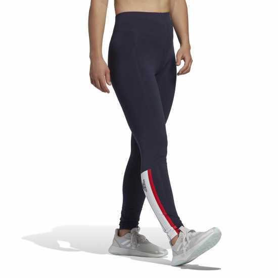 Adidas Essentials Pinstripe Block Gym Leggings Womens  Дамски клинове за фитнес