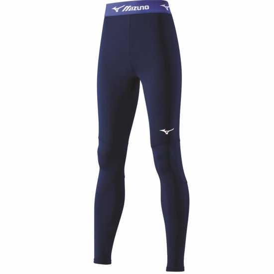 Mizuno Core Leggings Womens Морска синьо Дамски клинове за фитнес