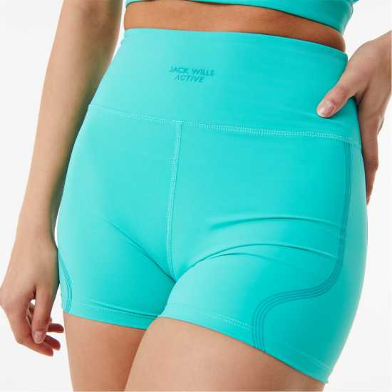 Jack Wills Contour 3 Inch Short Синьо-зелено Дамски клинове за фитнес