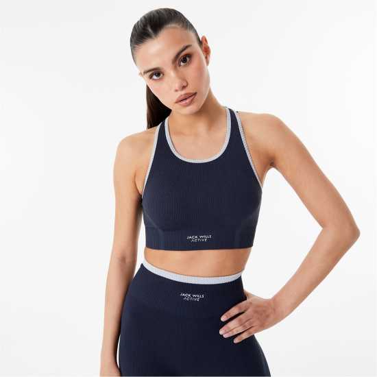 Jack Wills Seamless Racer Sports Bra  Спортни сутиени