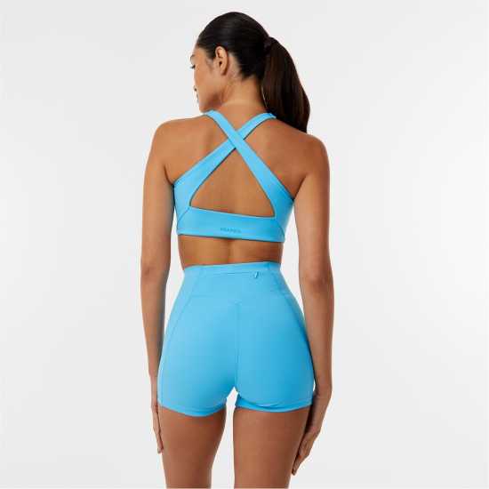 Usa Pro X Sophie Habboo Crossback Sports Bra Аква Спортни сутиени