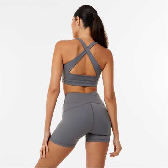 Usa Pro X Sophie Habboo Crossback Sports Bra Акула Сиво Спортни сутиени