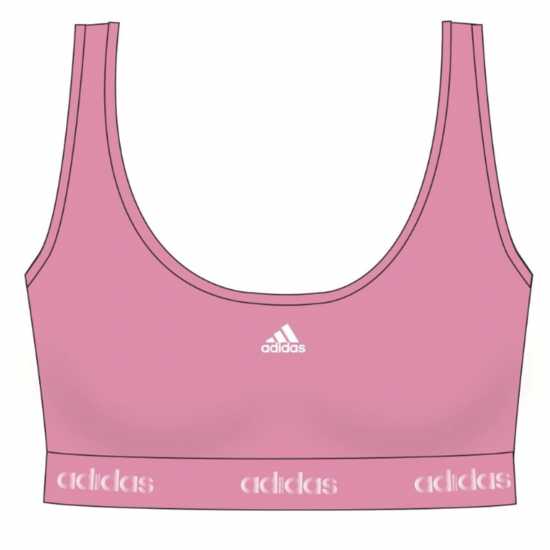 Adidas Active Comfort Cotton Bralette Сашет Розово Спортни сутиени