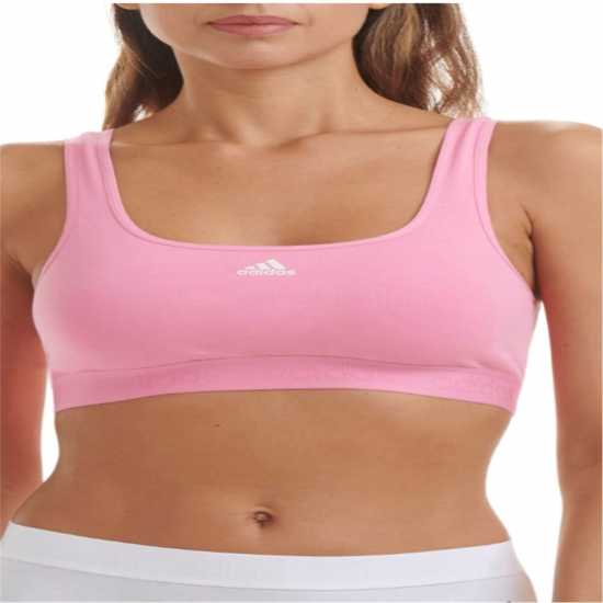 Adidas Active Comfort Cotton Bralette Сашет Розово Спортни сутиени