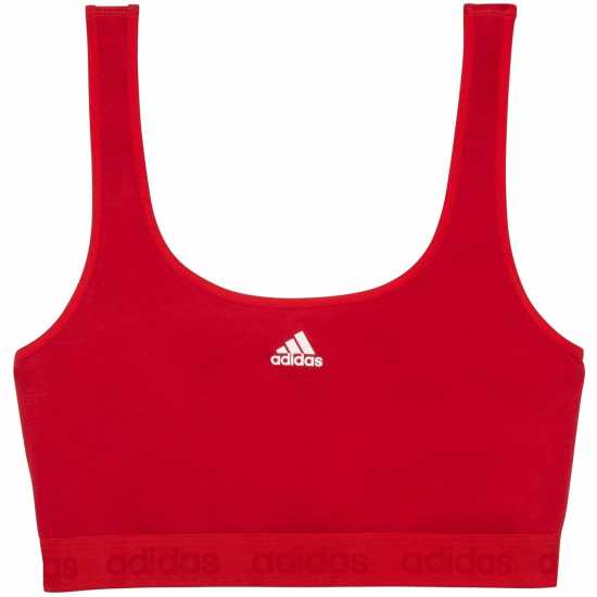 Adidas Active Comfort Cotton Bralette Ярко червено Спортни сутиени